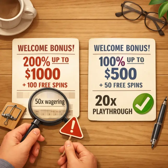 how to compare casino welcome bonuses